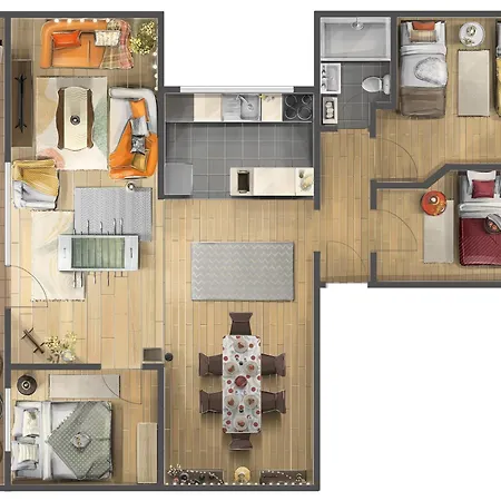 Апартаменты Roof Shelter With Balcony View Foosball Белград